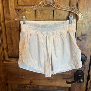 Lululemon Track That Mid-Rise Lined Short 5" White 8